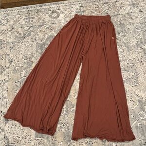 Lunya women’s Pima Cotton Wide-Leg Pants size small